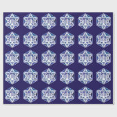 Hannukah Menorah und Star Geschenkpapier (Flach)