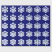 Hannukah Menorah und Star Geschenkpapier (Flach)