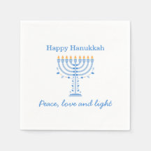 Hannukah paper napkins - Happy Hanukkah