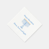 Hannukah paper napkins - Happy Hanukkah Serviette (Ecke)