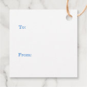 Hannukah party favor tag - Happy Hanukkah Geschenkanhänger (Rückseite)