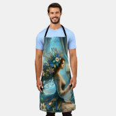 Hannukah Schöne Frau mit Menorah Schürze (Getragen)