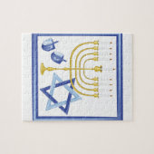 Hannukah Symbole Puzzle (Horizontal)