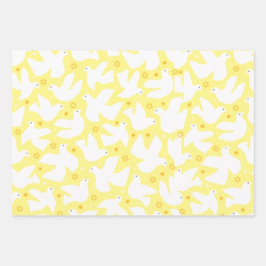 Hannukah Wrapping Paper Sheets Geschenkpapier Set (Vorderseite 3)