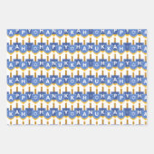 Hannukah Wrapping Paper Sheets Geschenkpapier Set (Vorderseite 2)