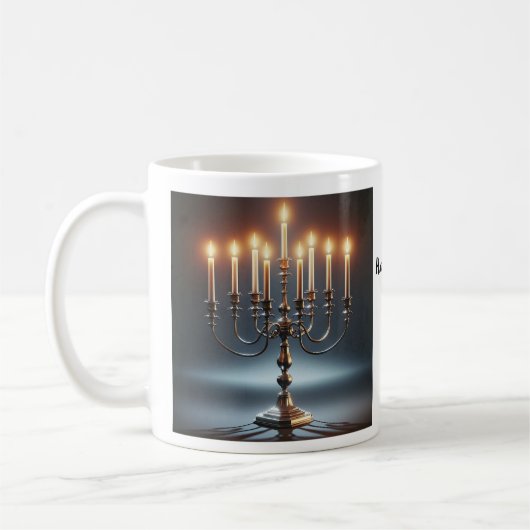 Hannukkah Kaffeetasse (Links)