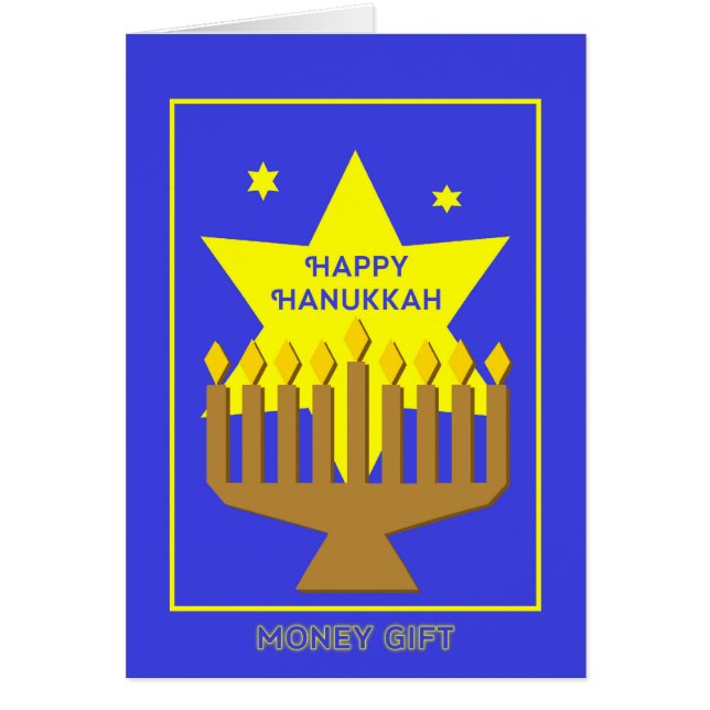 Hannukkah Money Gift Card (Vorne)