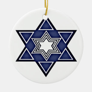 Hannukkah Star von David Keramikornament