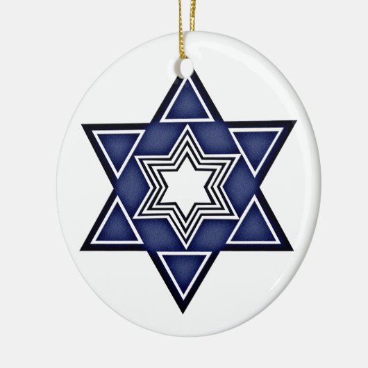 Hannukkah Star von David Keramikornament (Links)