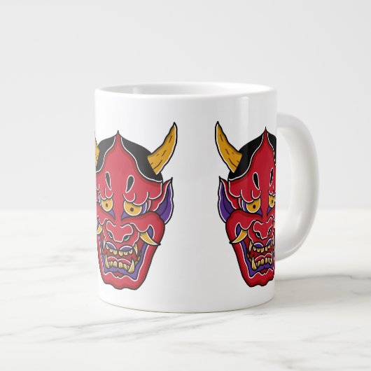 Hannya (般 若 面) Jumbo-Tasse (Vorderseite Rechts)