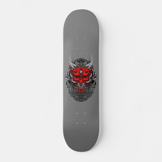 Hannya Demon Design Skateboard, 7¾ Zoll Deck Skateboard (Vorderseite)