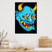 Hannya Demon Mask Poster (Küche)