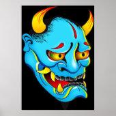Hannya Demon Mask Poster (Vorne)