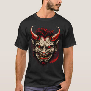 Hannya Horror Mythische Kreaturen Japanisch Oni De T-Shirt