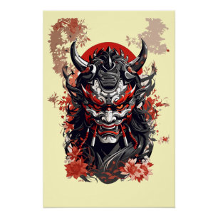 Hannya japanese maske 3 poster