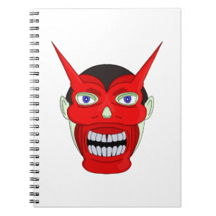 Hannya Japanese Noh Theater Notizblock