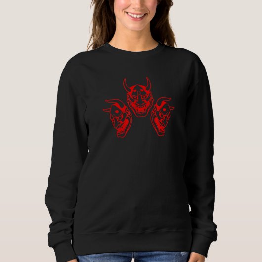 Hannya Mask 2 Sweatshirt (Vorderseite)