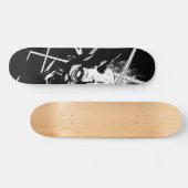 Hannya Mask 8189 - Variant - Black & White - Verla Skateboard (Horizontal)
