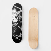 Hannya Mask 8189 - Variant - Schwarz & Weiß Skateboard (Vorderseite)