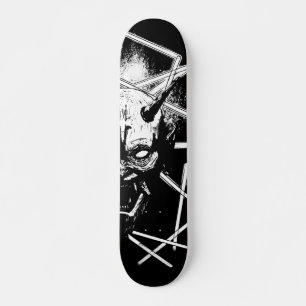Hannya Mask 8189 - Variant - Schwarz & Weiß Skateboard