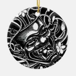 Hannya Mask Tattoo Design Keramikornament