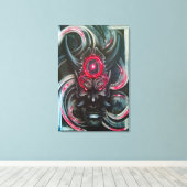 Hannya-Maske Leinwanddruck (Insitu (Holzboden))