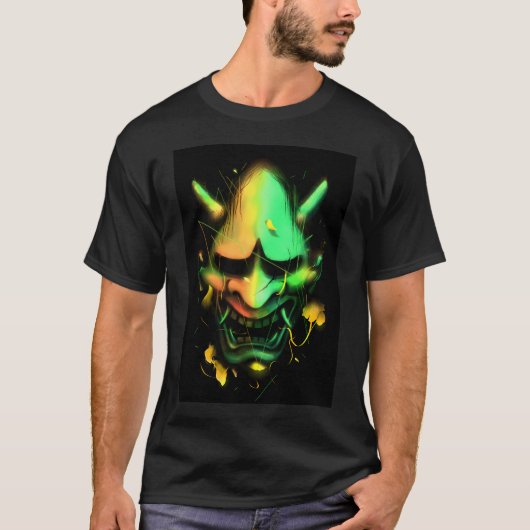 Hannya-Maske T-Shirt (Vorderseite)