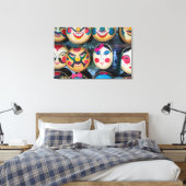 Hanoi Masken auf dem Markt Leinwanddruck (Insitu (Schlafzimmer))