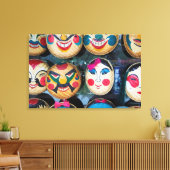 Hanoi Masken auf dem Markt Leinwanddruck (Insitu (Wohnzimmer))