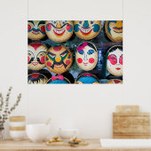 Hanoi Masks At Market Poster (Küche)