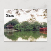Hanoi Seeblick Postkarte (Vorderseite)
