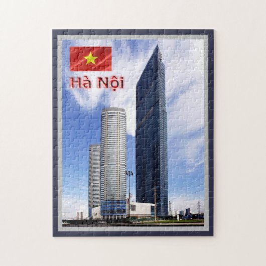 Hanoi - Sehenswürdigkeit Tower - Vietnam - Puzzle (Vertikal)