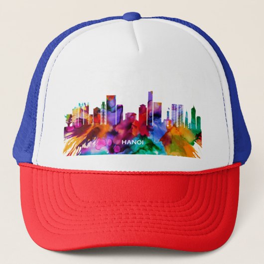Hanoi Skyline Truckerkappe (Vorderseite)