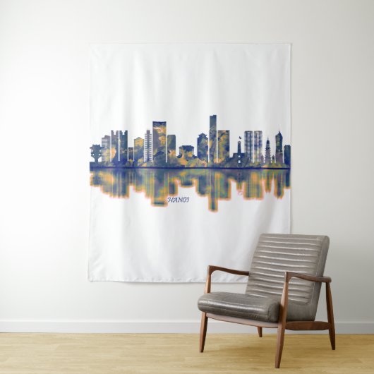 Hanoi Skyline Wandteppich (Beispiel)