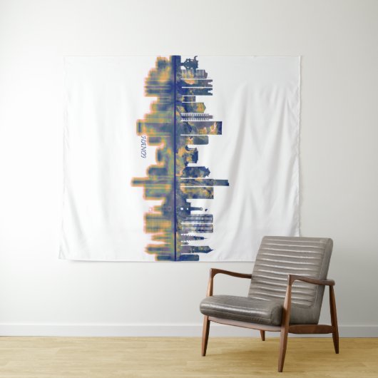 Hanoi Skyline Wandteppich (Beispiel (Horizontal))