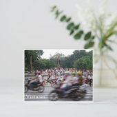 Hanoi-Stoßzeit Postkarte (Stehend Vorderseite)