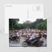 Hanoi-Stoßzeit Postkarte (Vorne/Hinten)