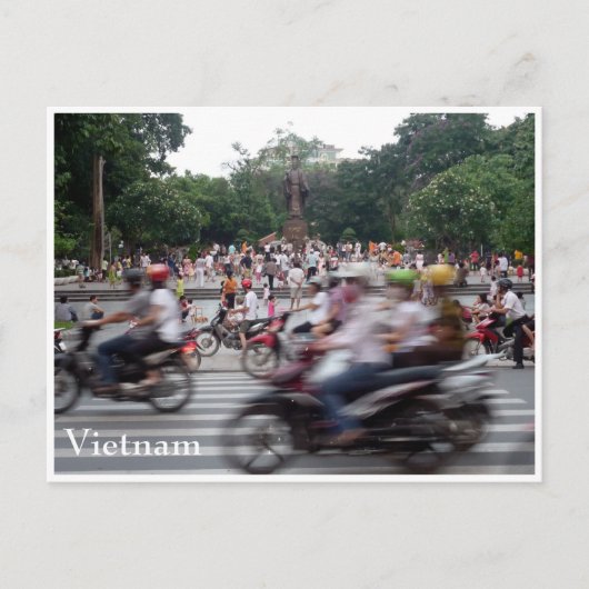 Hanoi-Stoßzeit Postkarte (Vorderseite)