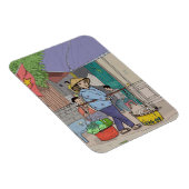 Hanoi Street Hawker Vietnam Magnet (Rechte Seite)