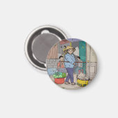 Hanoi Street Hawker Vietnam Magnet (Vorderseite/Rückseite)