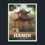Hanoi Tempel der Literatur Vietnam Reise Postkarte<br><div class="desc">Hanoi, die Hauptstadt Vietnams, ist eine Stadt, in der antike Geschichte und moderne Energie nahtlos miteinander verschmelzen. Hanoi liegt im Norden des Landes und ist bekannt für seine jahrhundertealten Tempel, die koloniale Architektur, die lebhaften Märkte und die lebendige Kultur. Eine der berühmtesten Gegenden ist die Altstadt, ein Labyrinth aus engen...</div>