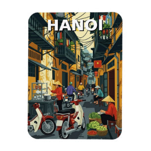 Hanoi Vietnam Alley Reise Magnet