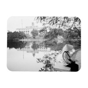 Hanoi Vietnam, Blick auf den Hoan-Kiem-See (NR) Magnet