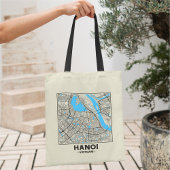 Hanoi, Vietnam, City Map Tote Bag Tragetasche