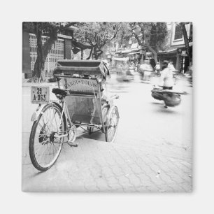 Hanoi Vietnam, Cyclo im alten Hanoi Magnet