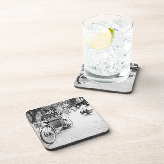 Hanoi Vietnam, Cyclo in Old Hanoi Getränkeuntersetzer (Rechte Seite)