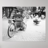 Hanoi Vietnam, Cyclo in Old Hanoi Poster (Vorne)