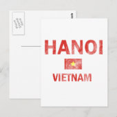Hanoi Vietnam Designs Postkarte (Vorne/Hinten)