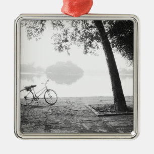 Hanoi Vietnam, Fahrrad & Bay Mau Lake Lenin-Park Ornament Aus Metall