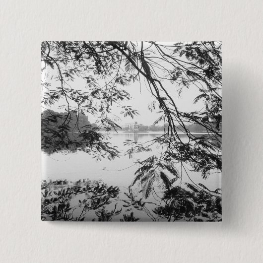 Hanoi Vietnam, Hoan Kiem Lake View Button (Vorderseite)